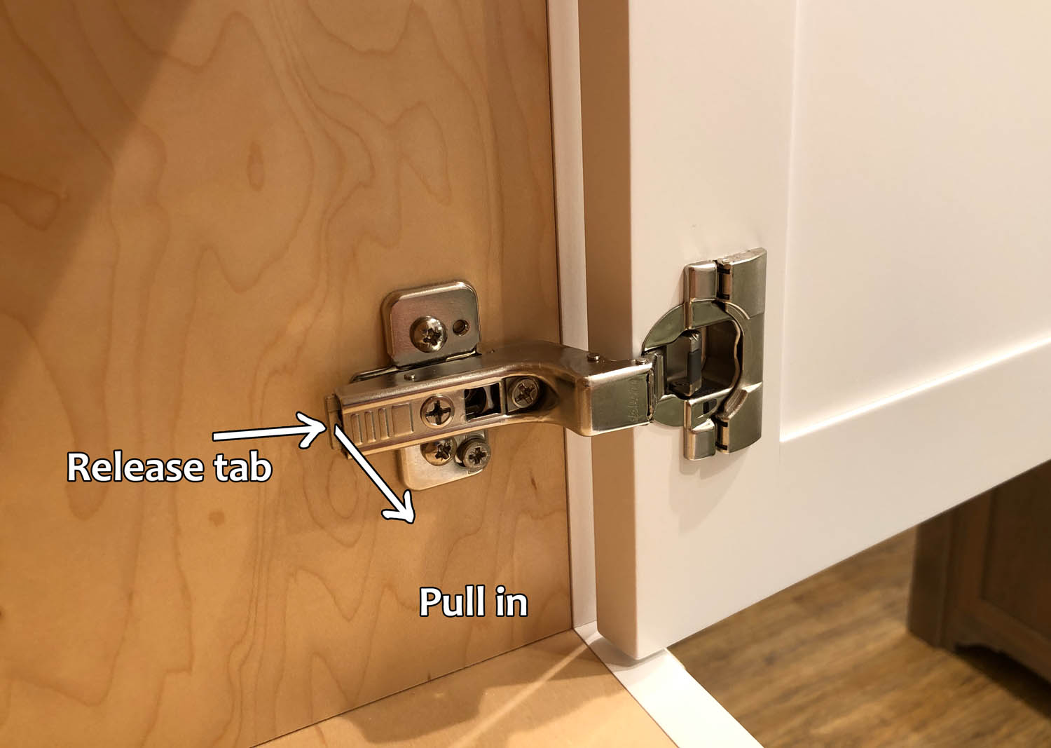 Blum Hinge Door How To Remove, How To Put A Cabinet Door Back On Its Hinges